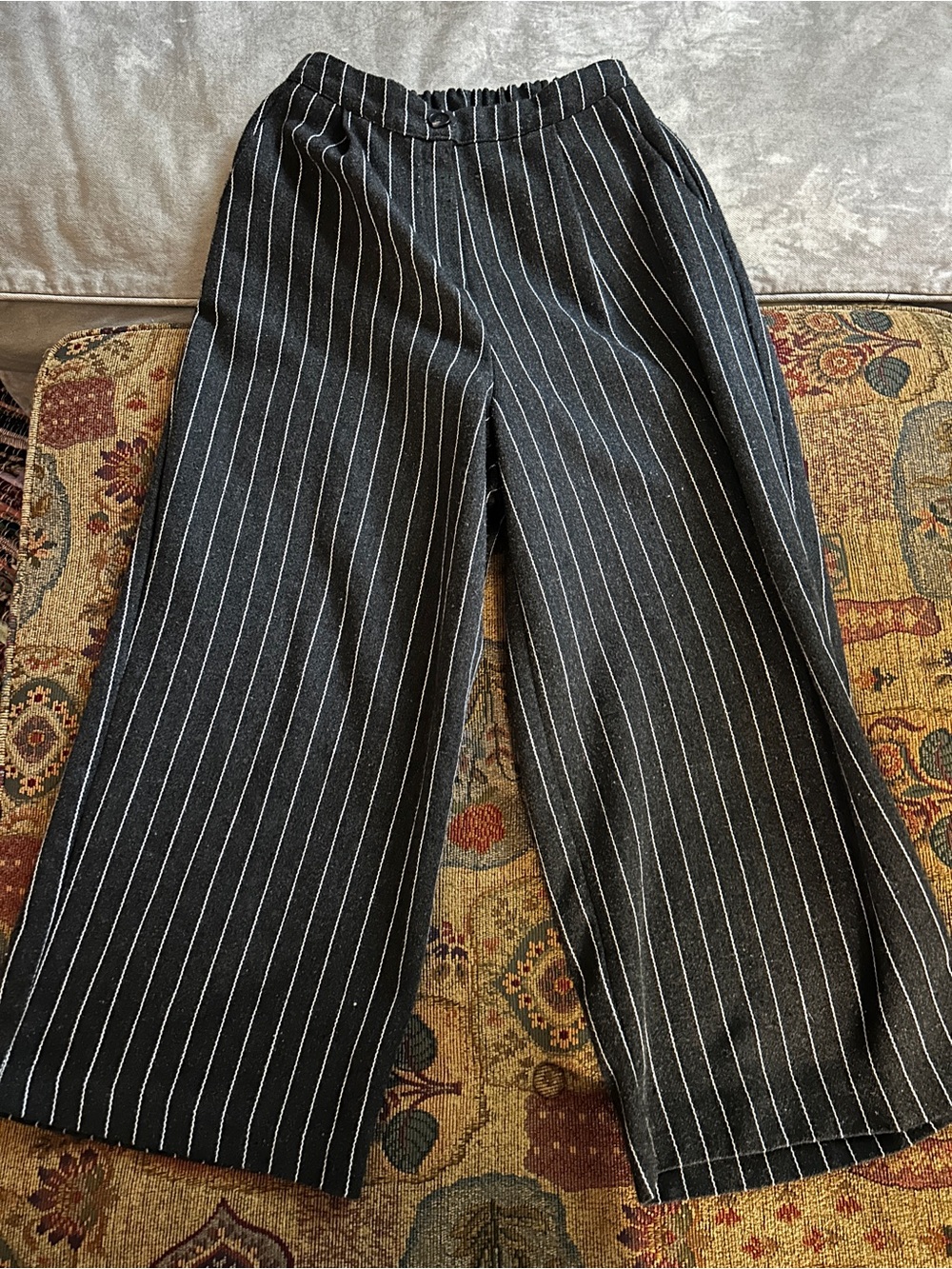 Pinstripe trousers